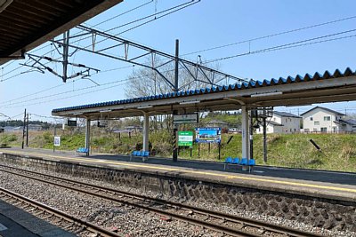 ホームと跨線橋