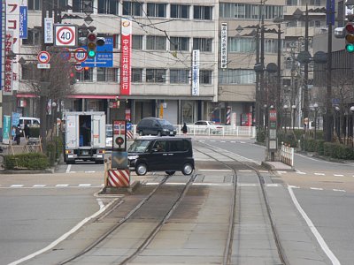 以前の電気ビル前停留場